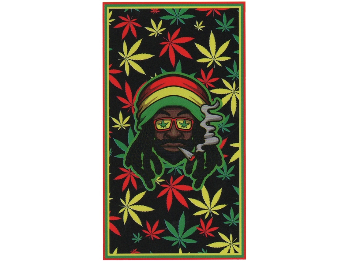 Toalla De Playa De Microfibra Rastafari Hojas De Cannabis
