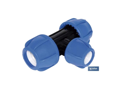 Te 90° reducida pp pn16 40 x 32 x 40 venta unitaria