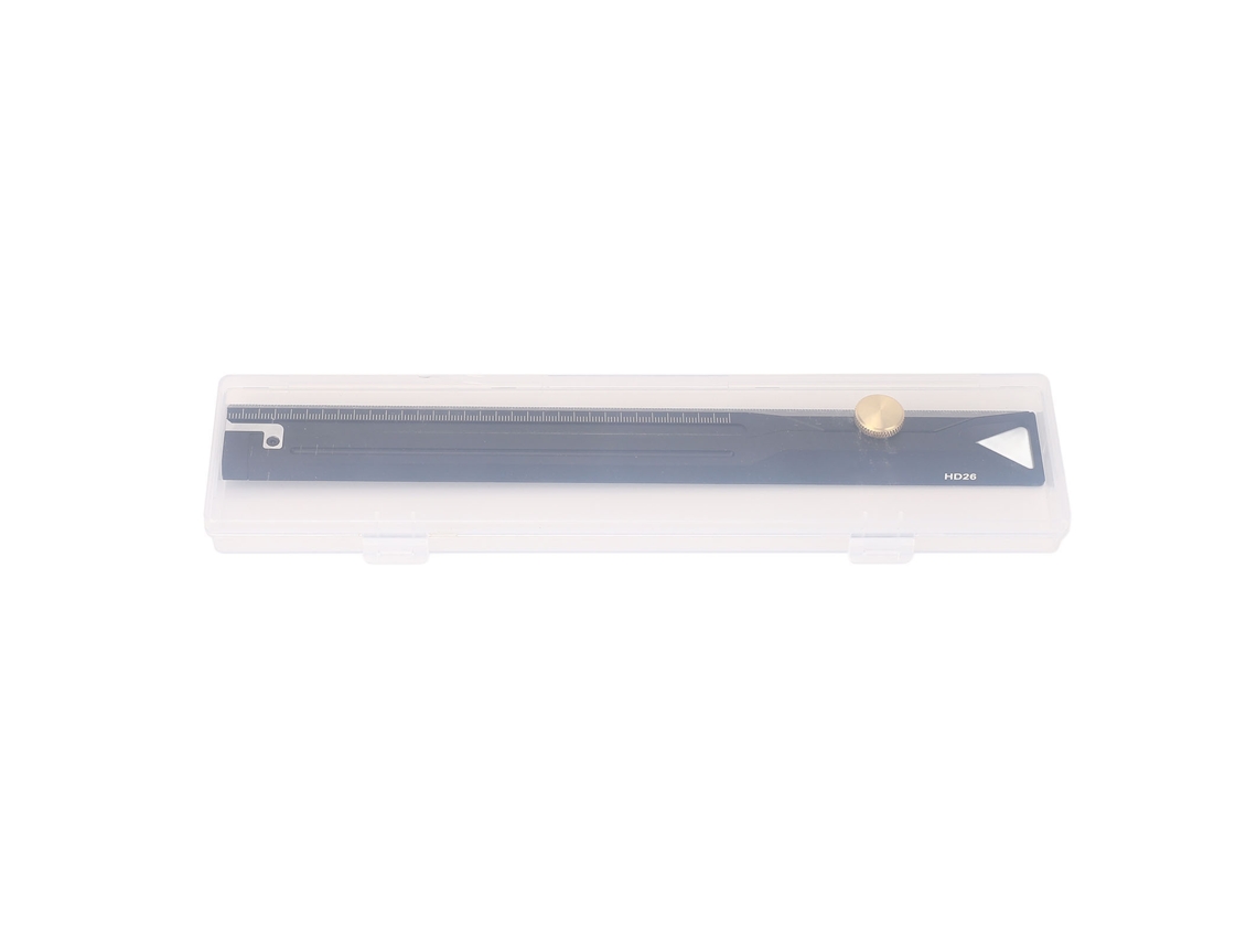 Régua De Marcenaria 250mm De Alumínio Multifuncional Para Medição E Marcação Com Traçador