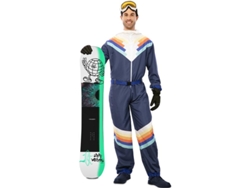 Disfraz de Esquiador azul con cinturón para hombre