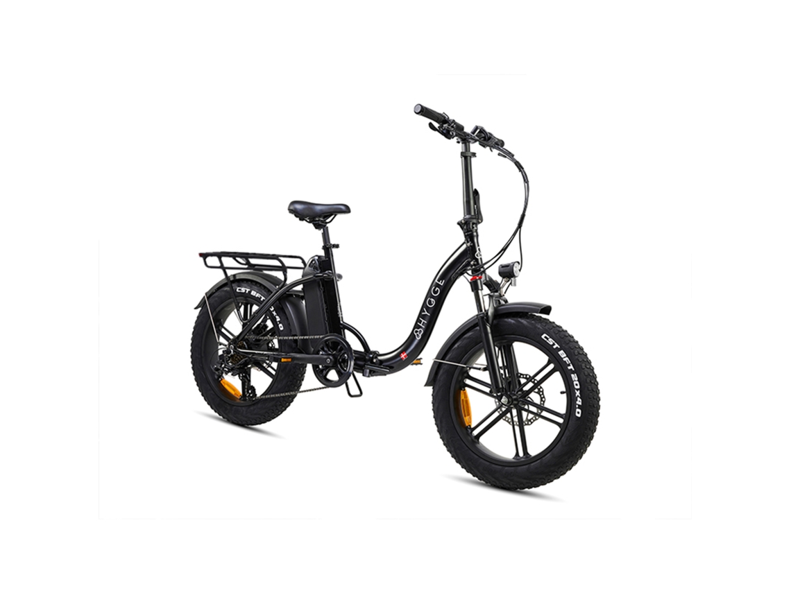 Vester Step 2026 - Bicicleta eléctrica plegable con neumáticos anchos, 48 V, 14 Ah - Negro Ónix