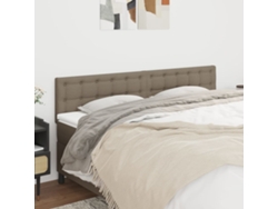 Cabeceros 2 Unidades De Tela Gris Taupe 90x5x78/88 Cm