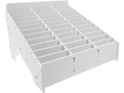 Caja De Almacenamiento Lavable De Madera Y Plástico Con 36 Compartimentos Para Teléfonos Móviles Y Soporte.