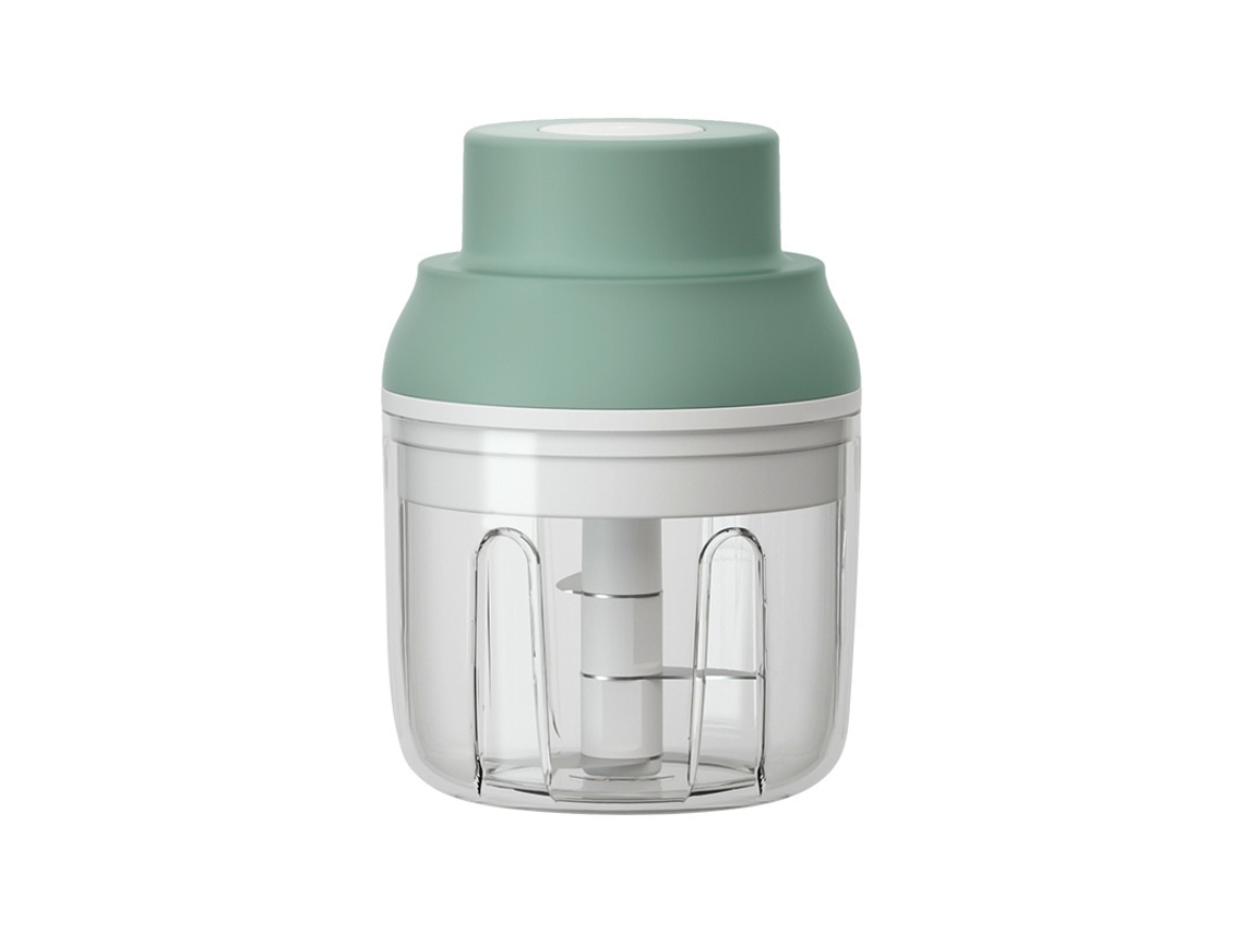 Mini Picadora Eléctrica De Ajos, Triturador De Ajos, Procesador De Alimentos Pequeño Con Pelador De Ajos (verde)