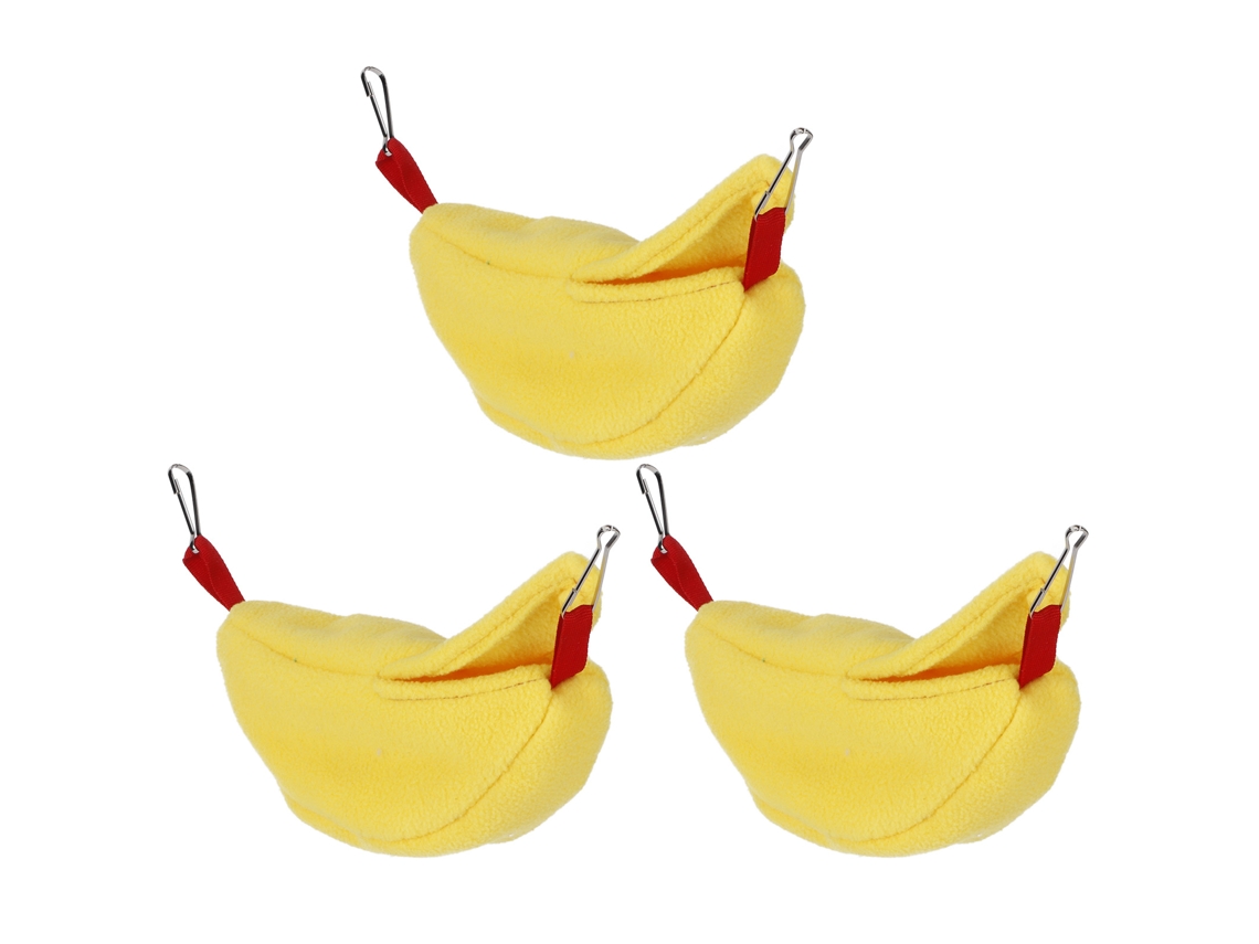 Juego De Nido Para Hámster De 3 Piezas Con Diseño Colgante De Plátano, Estilo Cálido De Invierno, Para Animales Pequeños, Franela.