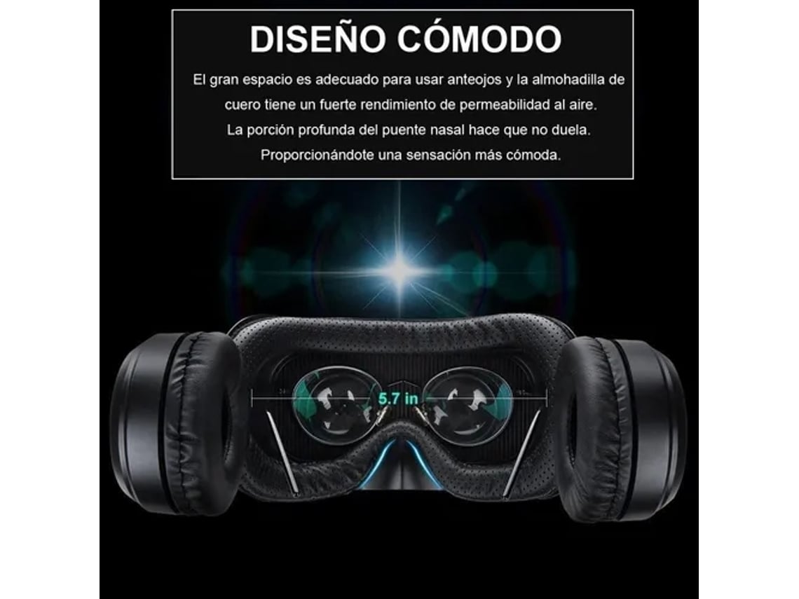 ELKUAIE Gafas Vr Lente De Realidad Virtual 3d Para Móvil
