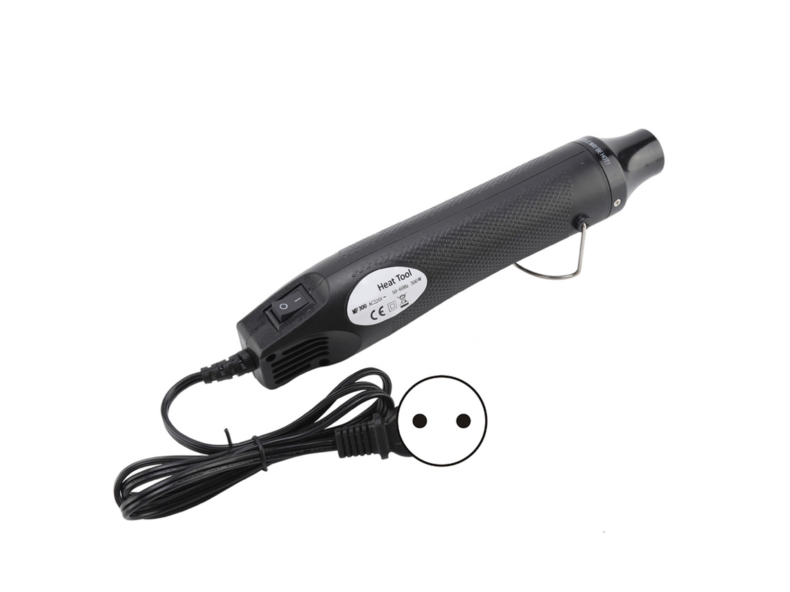 Mini Pistola De Aire Caliente De 300 W, Herramienta Eléctrica Para Repujado Diy Con Soporte De Acero Inoxidable.