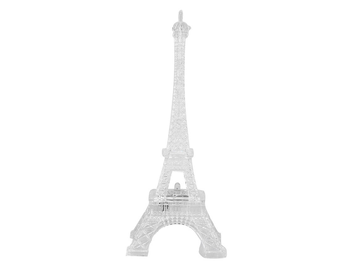NEVEANCE Luz LED Torre Eiffel Decoración Lámpara Colorida Toppers para Pasteles Regalo (7 Colores Pequeño)