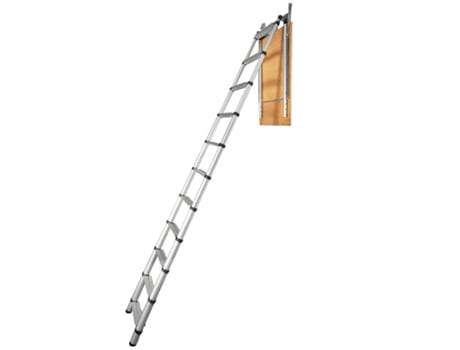 VEVOR Escalera Telescópica Plegable de Aluminio Capacidad de 158,8 kg para Ático