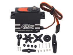 Servo Digital De Alta Torque 42kg Motor Brushless Engrenagem Metal Para Rc Crawler 1/8 1/10