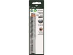 Lápiz de Grafito FABER-CASTELL GRIP 2001 (Gris - 5 Unidades)
