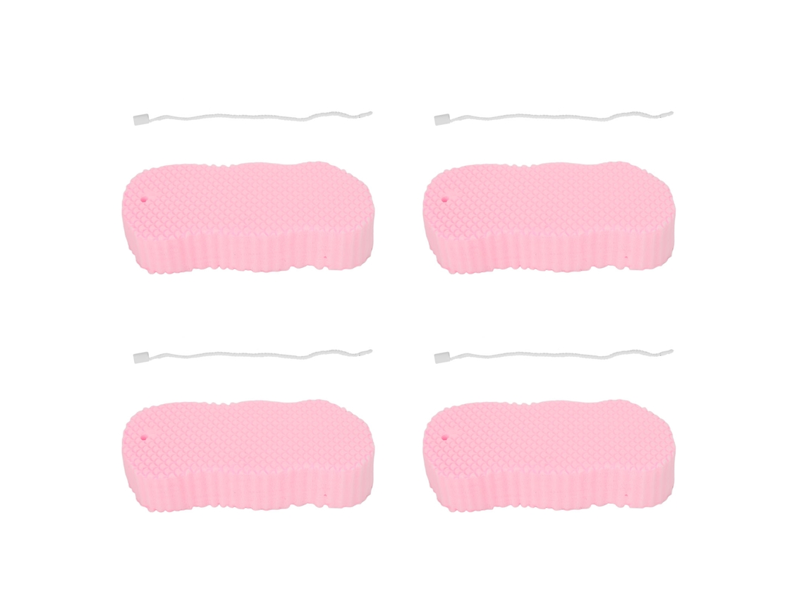 4 Esponjas De Baño Exfoliantes Suaves 3d Para Adultos Y Bebés