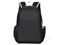 Mochila elegante y resistente con gran capacidad, ideal para uso diario, escolar y de viaje. Negra.