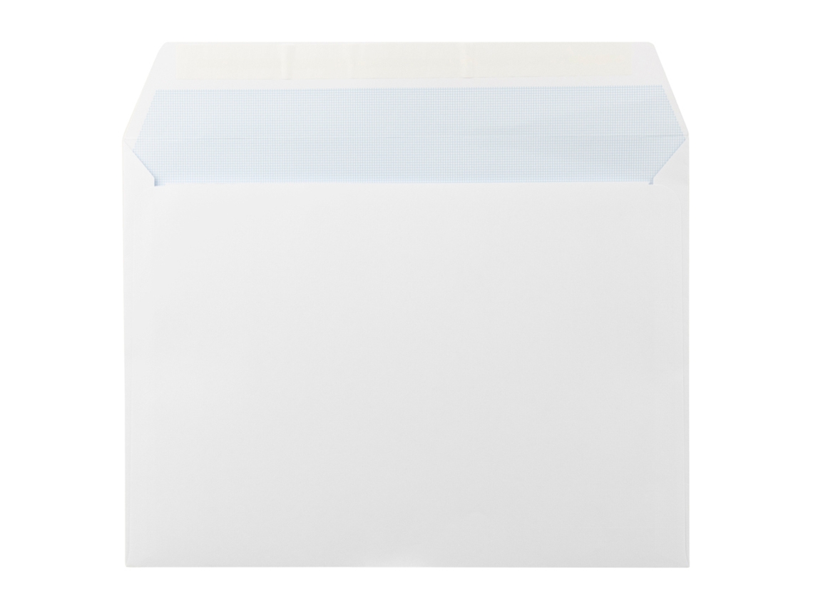 Flapa Recta Franja De Silicona De La Envoltura De Desplazamiento Blanco C5 162 X 229 Mm 25