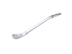 Filtro de cuchara de té para yerba mate, pajitas de acero inoxidable, bombilla de calabaza, accesorios de té reutilizables y lavables para bar Rosewell