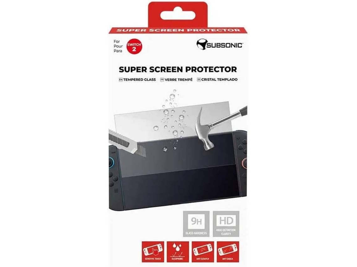 Película de Cristal Templado SUBSONIC Nintendo Switch 2 9H