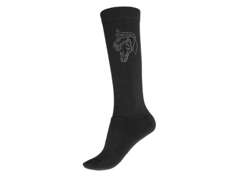 Calcetines para Mujer de Equitación HORKA (S - Negro)