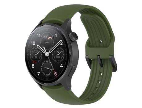 Correa de reloj inteligente para Xiaomi Watch S1 Pro Correa de silicona (verde militar)