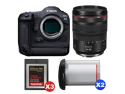 Canon Eos R3 + Rf 24-105mm F/4 L Is Usm + 3 Sandisk 256gb Extreme Pro Cfexpress Type B + 2 Canon Lp-e19 + Ebook “20 Consejos Para Fotos Que Impactan”