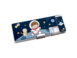 Estuche grande con dibujos animados integrados para niños de la escuela espacial