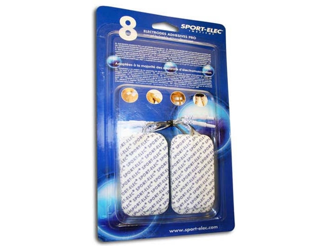 Estimulador Muscular SPORT-ELEC 8 Electrodos Rectangulares 89 mm X 50 mm