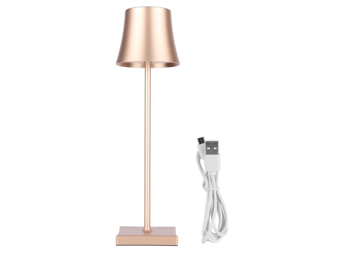 Lámpara de mesa LED con carga USB y regulador táctil, luz de lectura para sala de estar, bar y dormitorio.