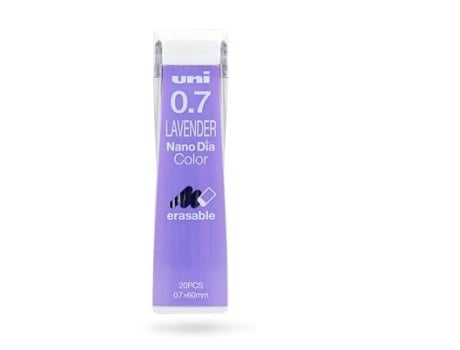 Colorido Lápiz Uni Nano Dia Japón 1 Tubo Púrpura 0.7 Mm