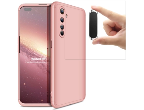Carcasa y Soporte Realme X50 PRO Slim armor 360º Rosa