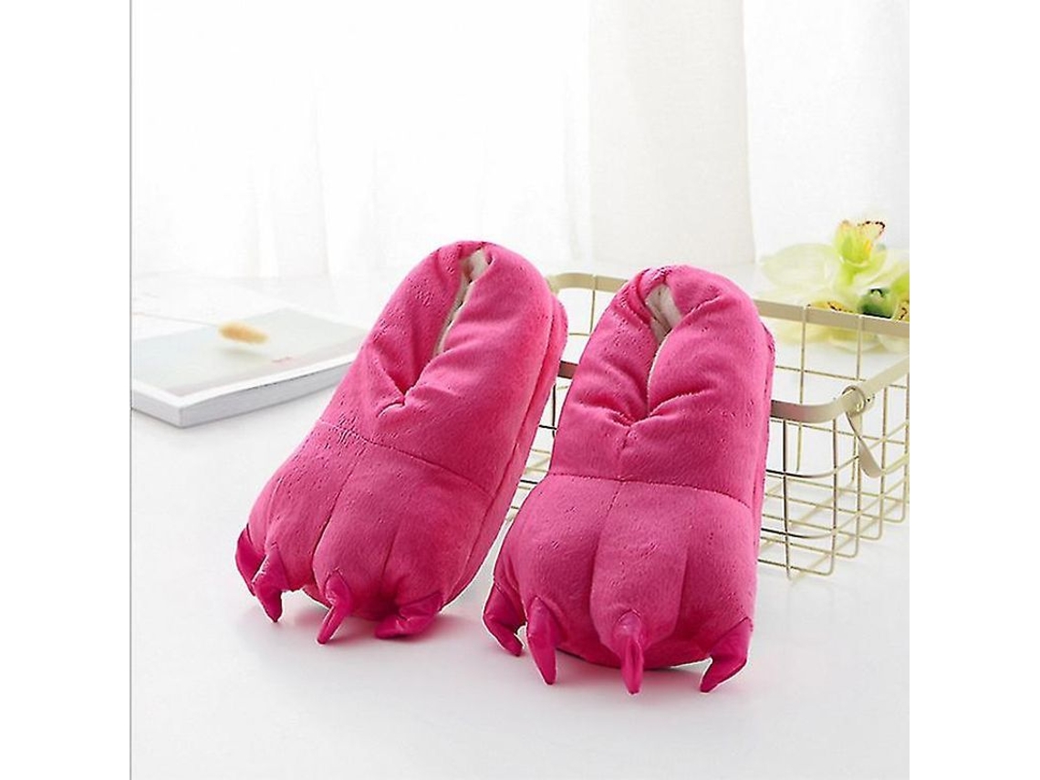 2026-zapatos De Pata De Animal Peludos Para Adolescentes Y Adultos Tallas 27-44 Suaves Antideslizantes Para Invierno Fiesta Cosplay