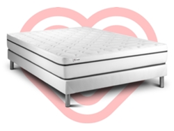 Set Vital Spa 150 X 190 Cm Somier Blanco Kit