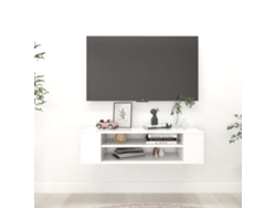 Mueble De Tv | Mueble De Salón | Cabinet De Tv Colgante Madera Contrachapada Blanco 100x30x26,5cm Wsd746978