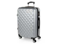 Maleta Abs Mediana ITACA Diamond plata (43,5X67,5X24 Cm - 61L)