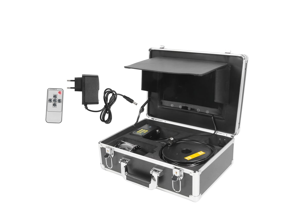 Cámara De Pesca Submarina De 10 Pulgadas Lcd Ip68 Impermeable Led Ccd Rotación De 360 Grados Buscador De Peces De Vídeo Portátil 100-240 V Enchufe De