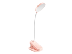 Lámpara De Mesa Con Clip - Rosa [Recarregável E Plugável De Uso Duplo 4000Mah] - Regulável Em Cor JEIIBRZUI
