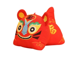 Peluche De Tigre Rojo Para Un Año Nuevo De Buena Suerte - Juguete Decorativo - Regalo Para Niños