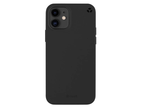 Funda Recycletek Soft para iPhone 12 Mini MUVIT Plástico Negro