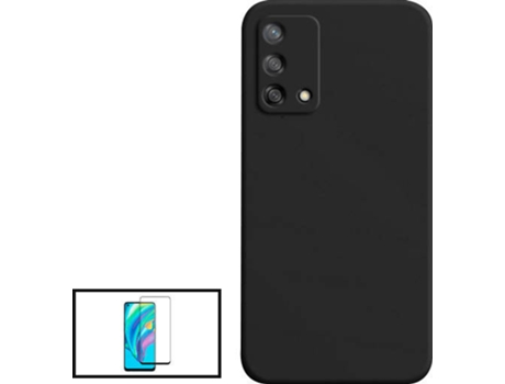 Kit Carcasa + Protector de Pantalla Oppo Reno6 Lite GIFT4ME Negro