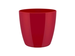 Jarrón redondo Bruselas Diamante 25cm Rojo Lovely Elho
