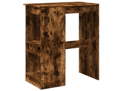 Maison Exclusive - Mesa Alta Con Estantes Madera Roble Ahumado 90x47,5x103,5 Cm
