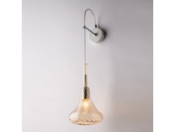 Nemesi - Aplique De Hierro Con Cristal Pyrex Ámbar 1 Luz .14 - P.21 - Bl280-ap1-am