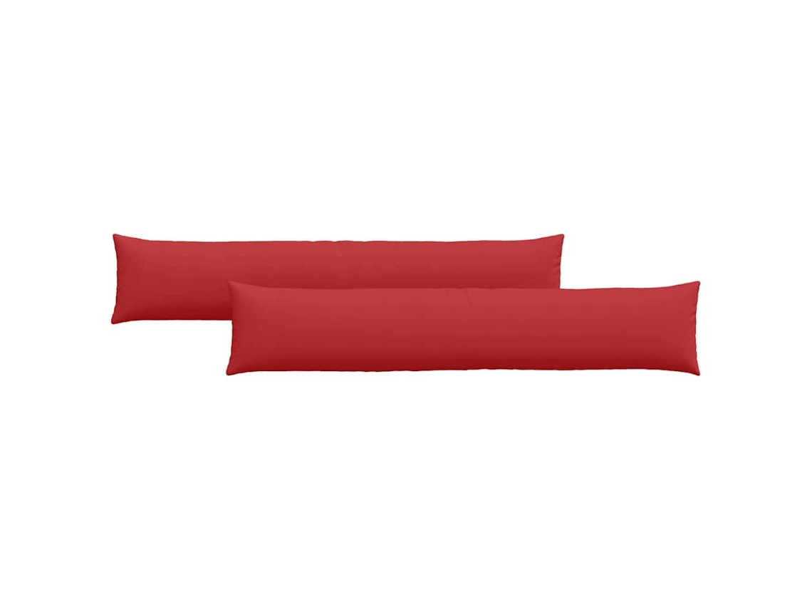 Juego de 2 cojines para sofá HARLANV1 de 200x40cm, color rojo.