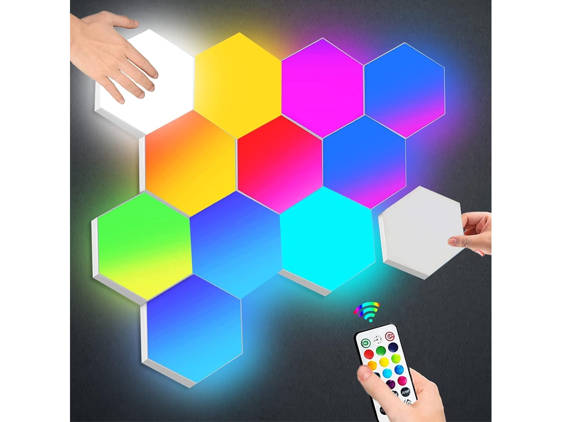 Panel LED hexagonal modular (paquete de 6)