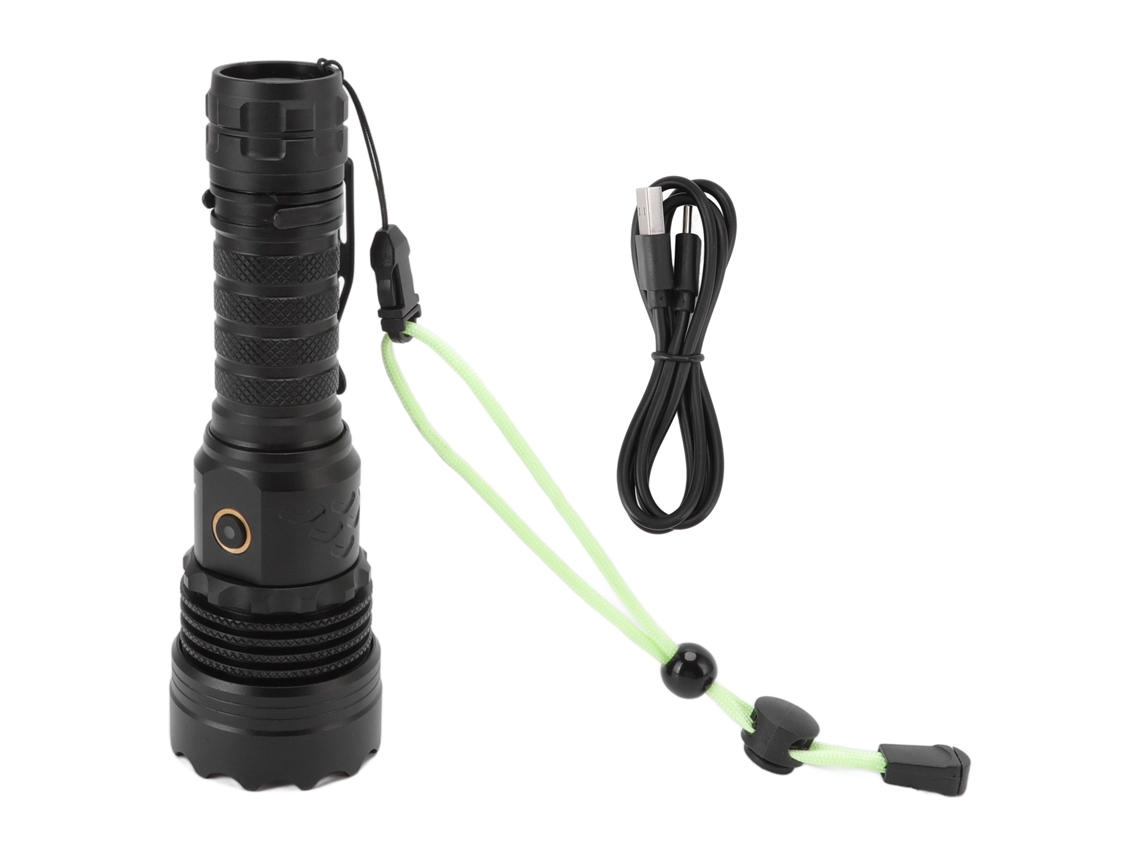 Yncm2026-linterna Led 5800lm Recargable Impermeable 5 Modos Zoomable Para Camping Emergencias Al Aire Libre