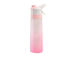 (rosa) Botella De Agua Deportiva De Espuma En Aerosol Degradada Unisex, Vaso De Agua En Aerosol De Plástico De Color