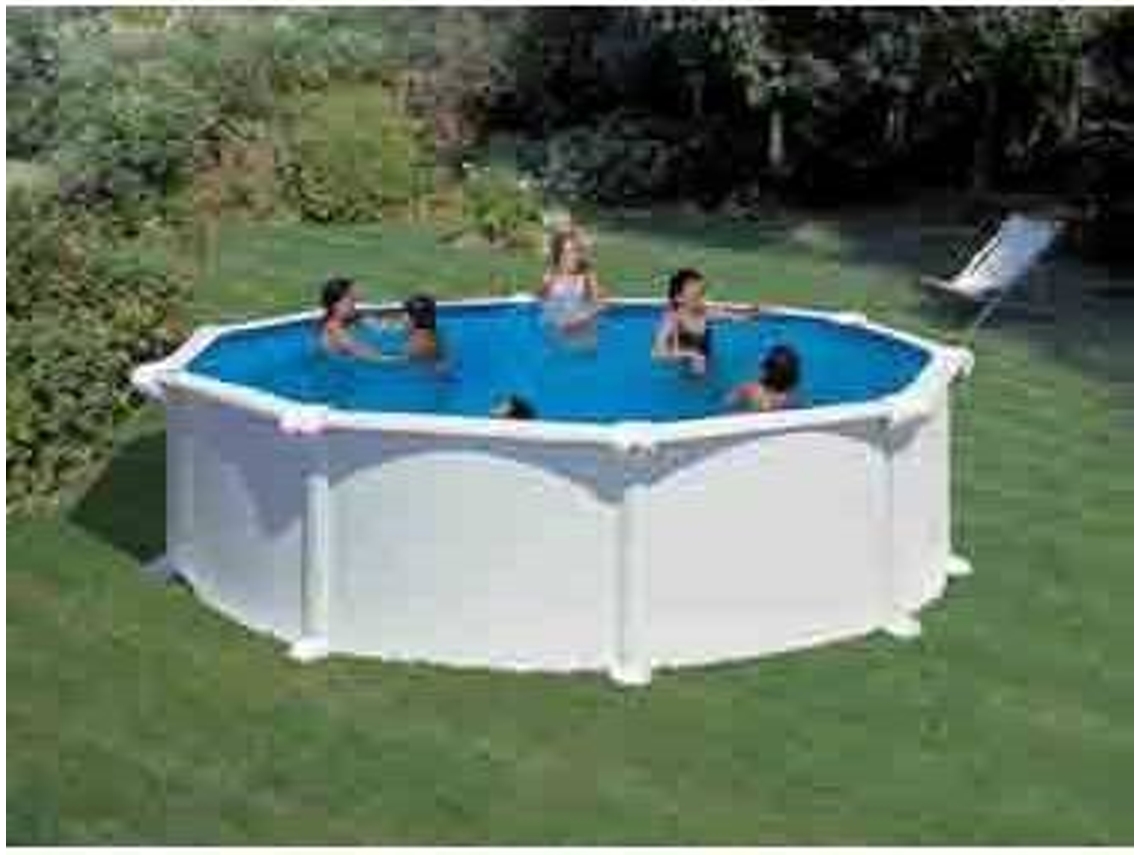 Piscina de Acero GRE Blanca (460x132 cm)