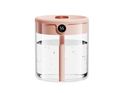 Humidificador Digitallab de doble pulverización de 2000 ml, pantalla digital silenciosa, pulverización de nanonivel (rosa)