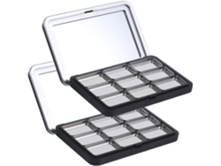 2 Ensembles Boîte De Rangement Vide Para Palettes De Fards À Paupières Y Blush Grosse Capacité, ...