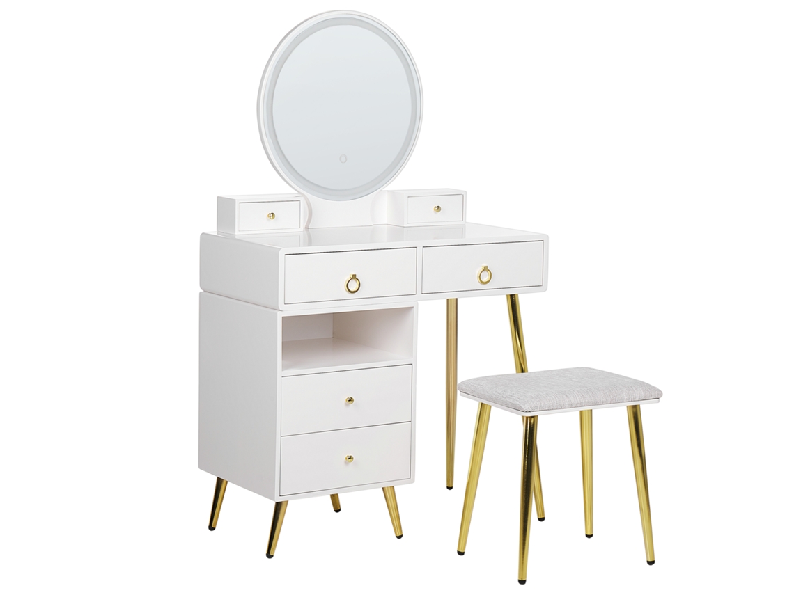 Tocador BELIANI Yves de MDF Blanco 98x38x133