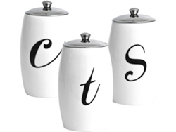 Frascos SALT & PEPPER Barista (Porcelana - 3 und)