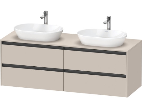 Mueble DURAVIT Ketho.2 bajo lavabo hueco para lavabo en ambos lados 1600x568x550mm K24899B